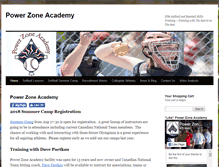 Tablet Screenshot of powerzoneacademy.com